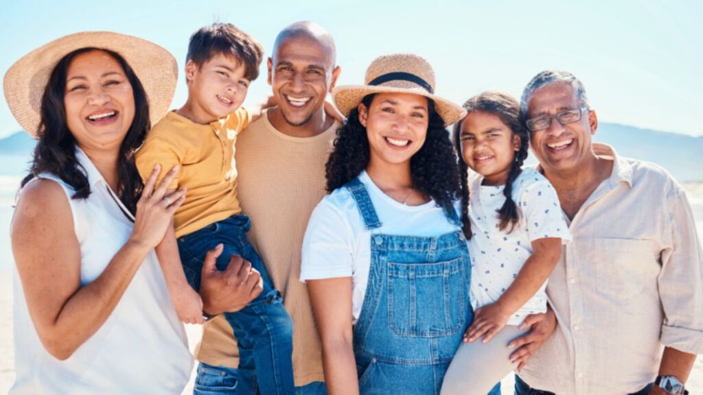 A multigenerational family enjoying their time with AmaWaterways on the Magdalena River Cruise in Colombia.