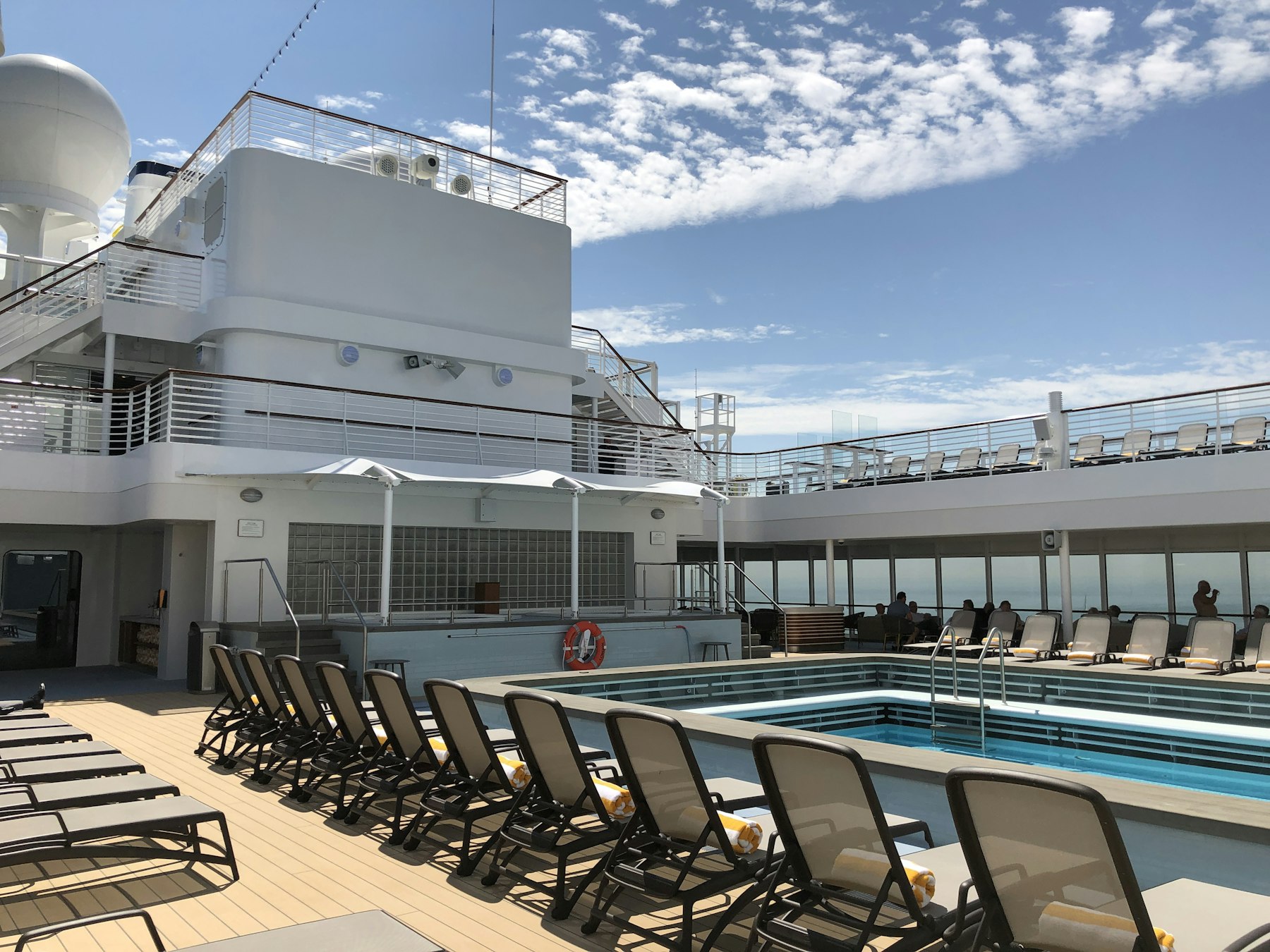 Saga ship Spirit of Discovery in port at Dover, one of the few operators running adult only cruises with a published age floor