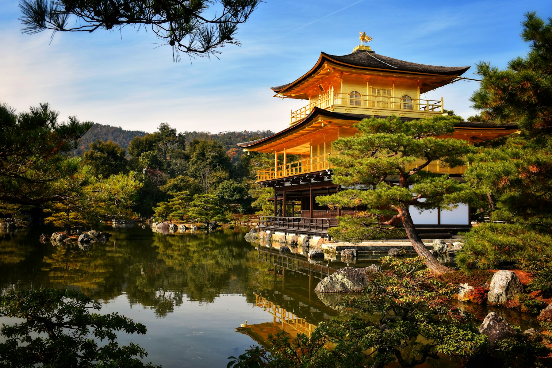 Kinkaku-ji, the Golden Pavilion in Kyoto, on a 10 day Japan itinerary