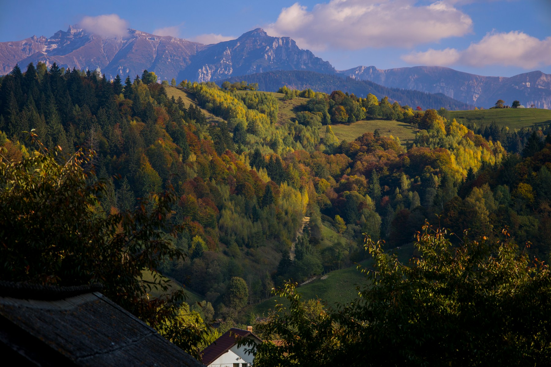 Hadrian's Wall: Follow Rome's Frontier Across Six Countries 4 Wooded Carpathian foothills and a village in Transylvania, Romania, the far end of the Roman frontier that begins at Hadrian's Wall.